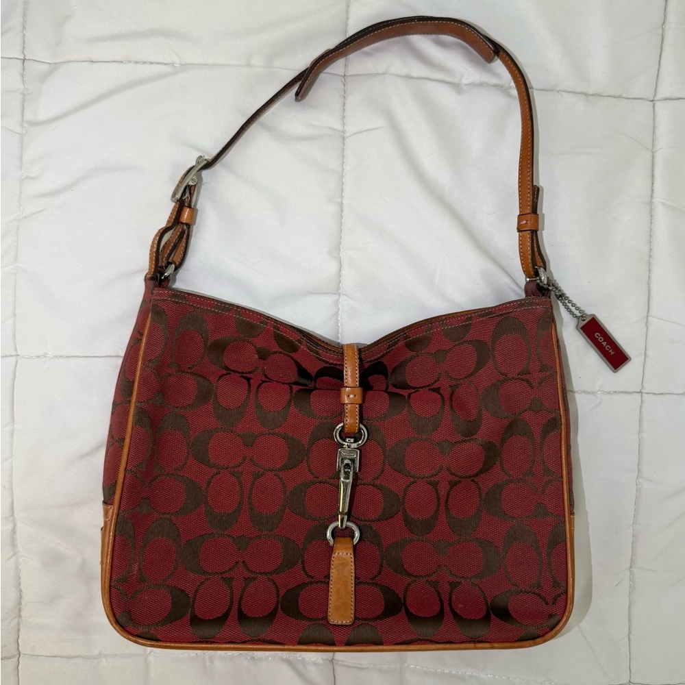 Coach Red and Brown Women's Bag